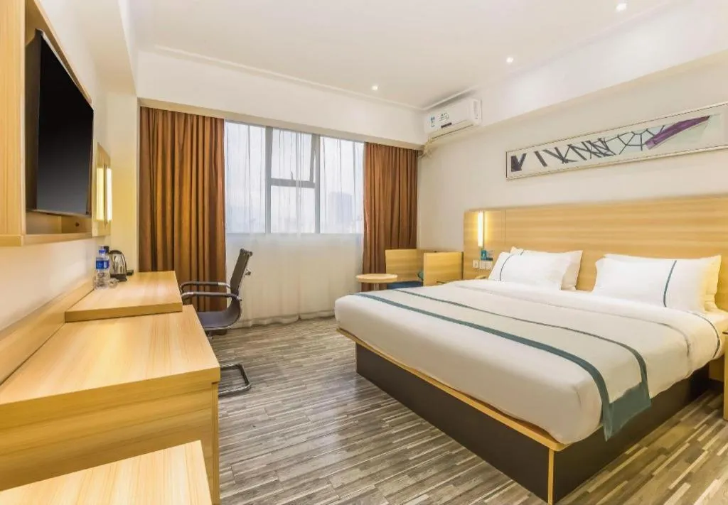 Bed in City Comfort Inn Zhaoqing Qixingyan Scenic Area Xinghu Archway