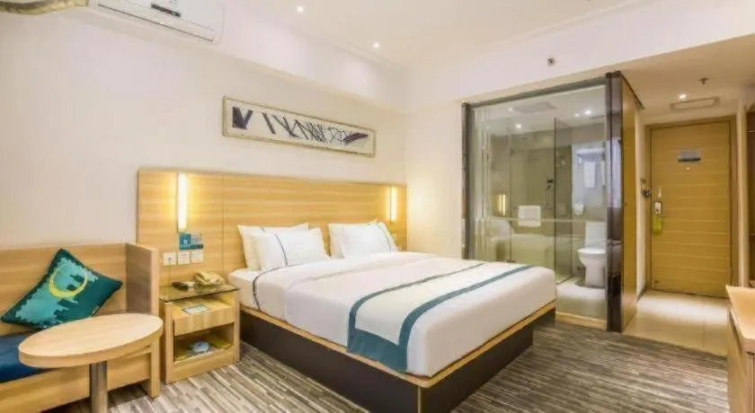 Bed in City Comfort Inn Zhaoqing Qixingyan Scenic Area Xinghu Archway