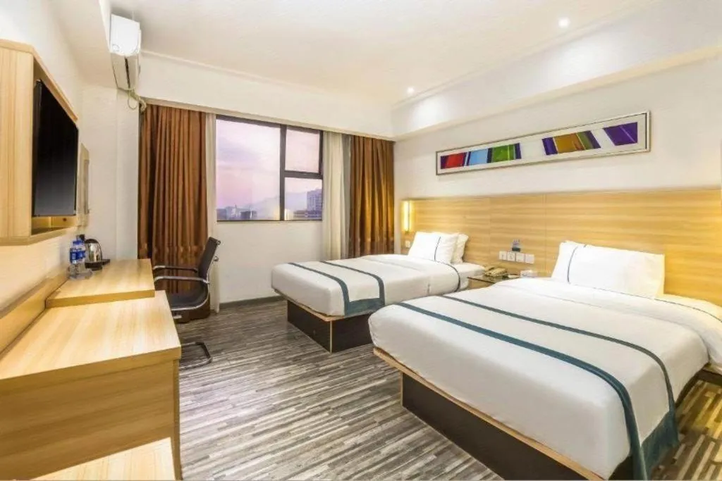 Bed in City Comfort Inn Zhaoqing Qixingyan Scenic Area Xinghu Archway