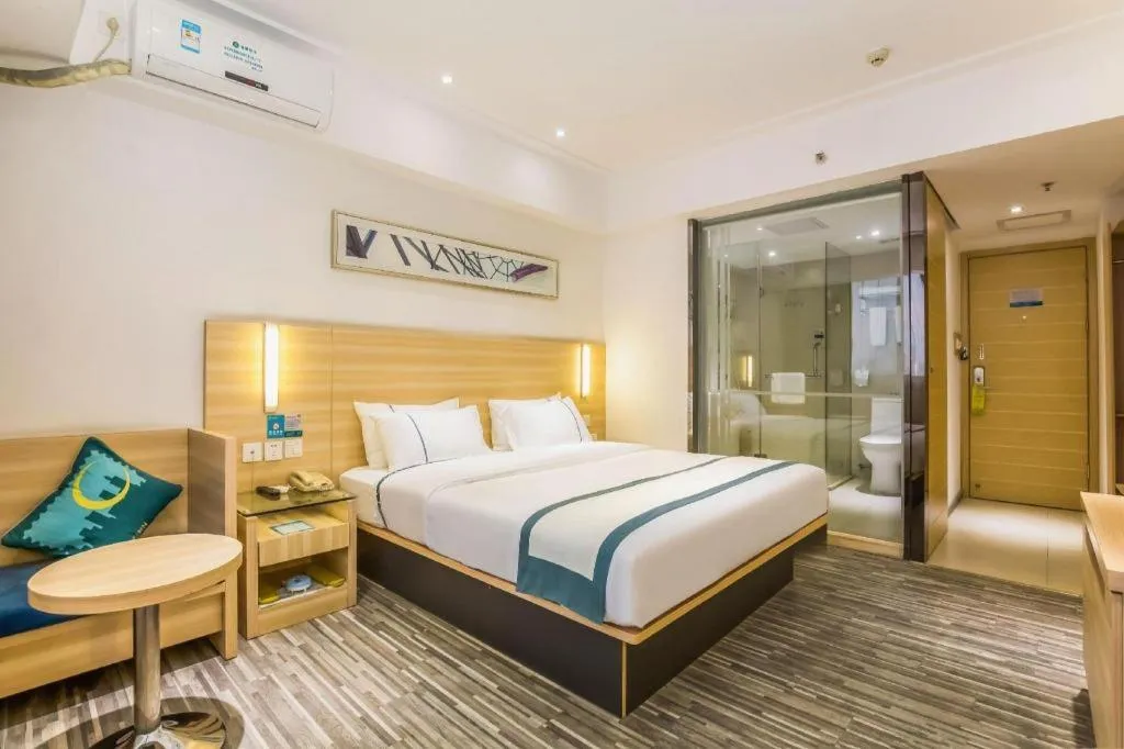 Bed in City Comfort Inn Zhaoqing Qixingyan Scenic Area Xinghu Archway