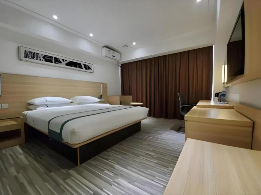 Bed in City Comfort Inn Zhaoqing Qixingyan Scenic Area Xinghu Archway