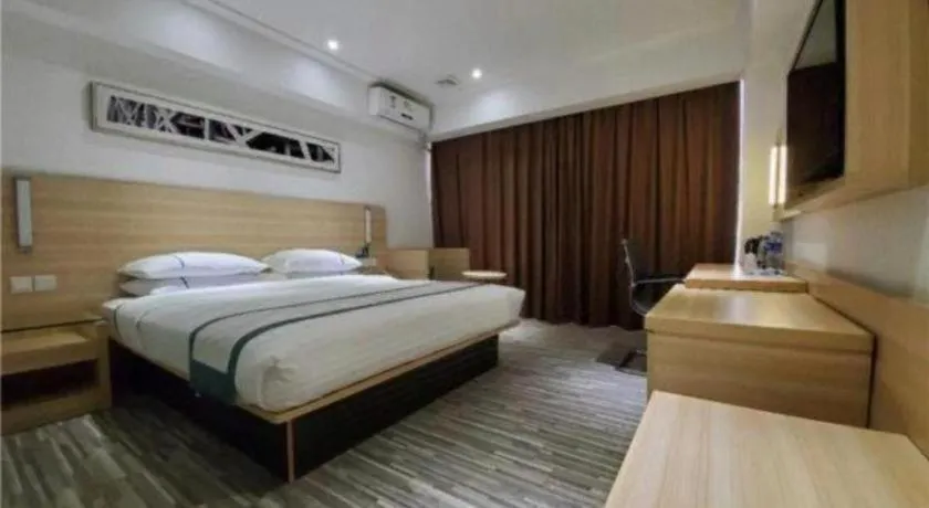 Bed in City Comfort Inn Zhaoqing Qixingyan Scenic Area Xinghu Archway