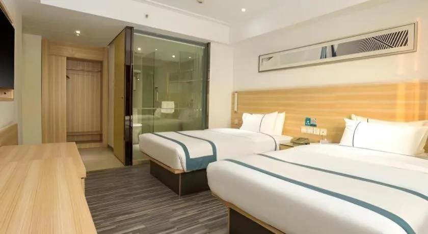 Bed in City Comfort Inn Zhaoqing Qixingyan Scenic Area Xinghu Archway