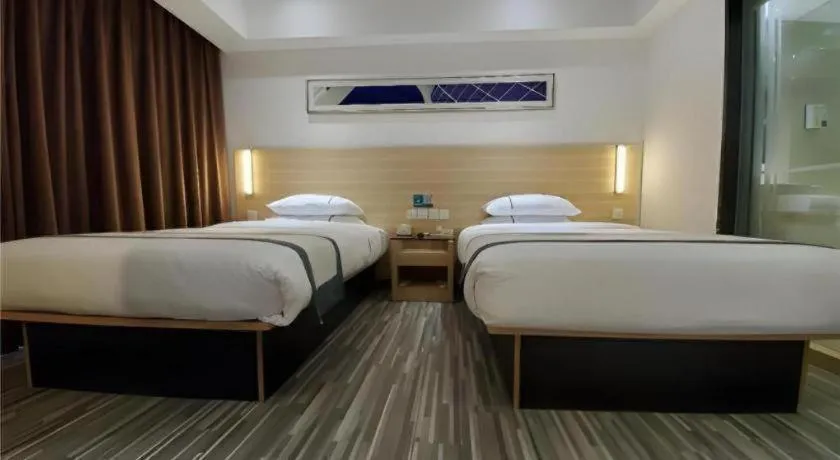 Bed in City Comfort Inn Zhaoqing Qixingyan Scenic Area Xinghu Archway