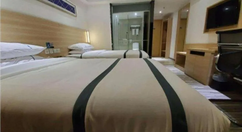 Bed in City Comfort Inn Zhaoqing Qixingyan Scenic Area Xinghu Archway