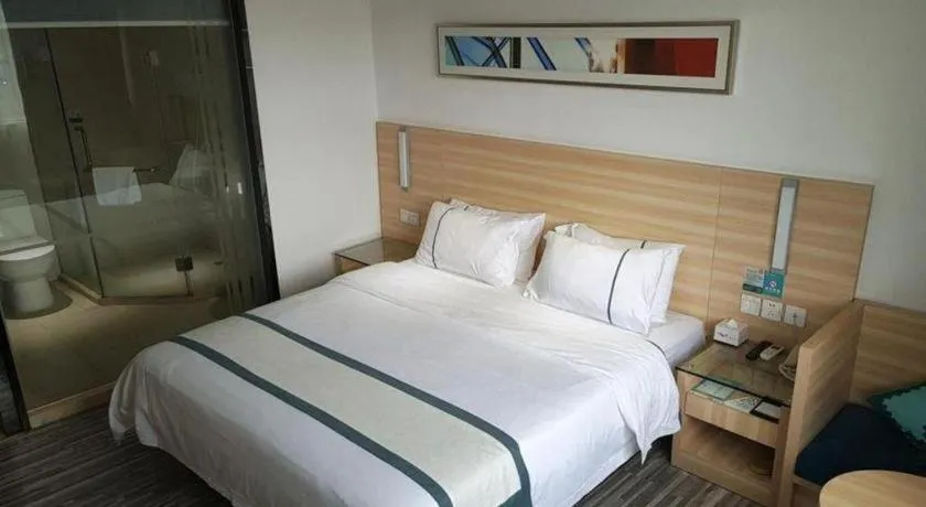 Bed in City Comfort Inn Zhaoqing Qixingyan Scenic Area Xinghu Archway