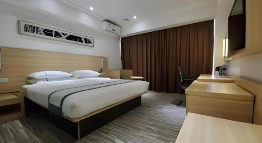 Bed in City Comfort Inn Zhaoqing Qixingyan Scenic Area Xinghu Archway