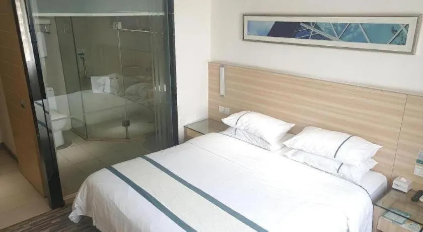 Bed in City Comfort Inn Zhaoqing Qixingyan Scenic Area Xinghu Archway