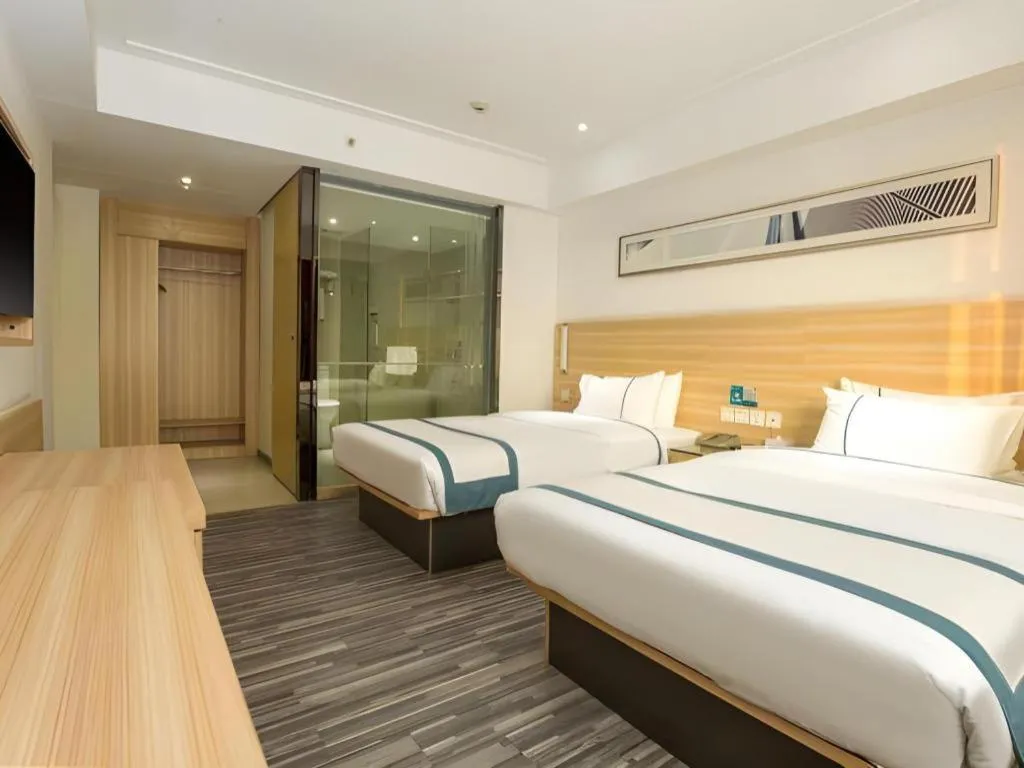 Bed in City Comfort Inn Zhaoqing Qixingyan Scenic Area Xinghu Archway