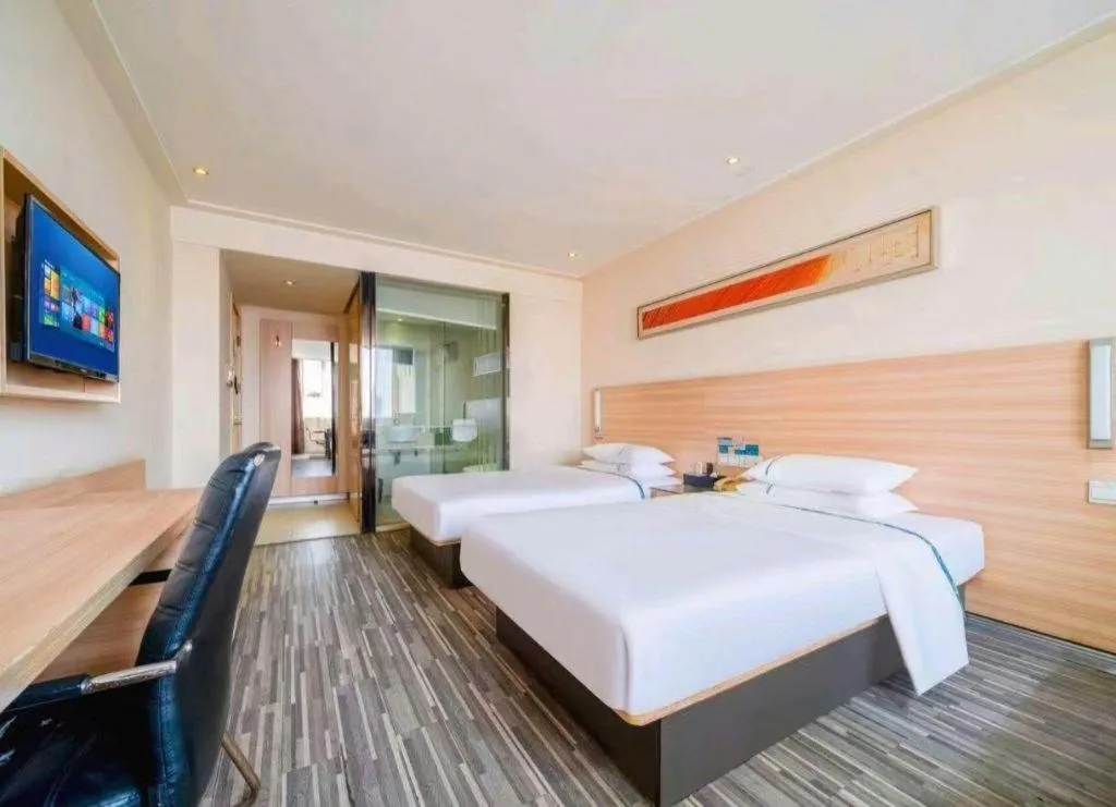 Bed in City Comfort Inn Huangshi City Huangshi Avenue