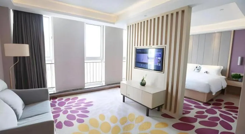 Bed in Lavande Hotels Tianjin Huaming Binhai International Airport