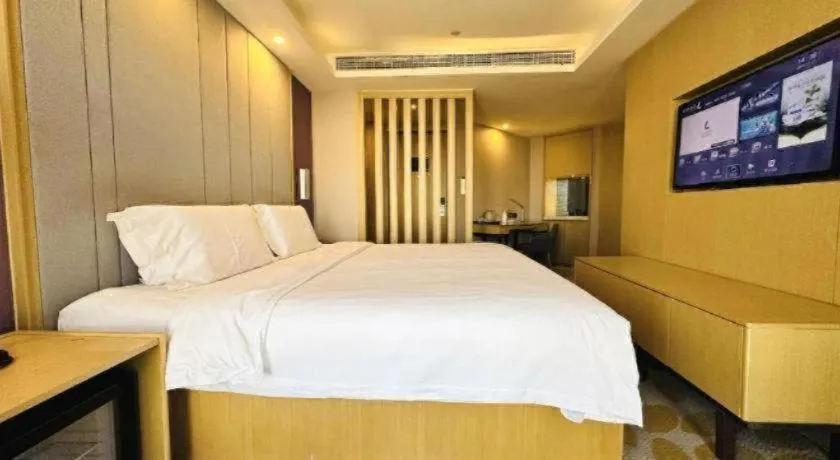 Bed in Lavande Hotels Tianjin Huaming Binhai International Airport