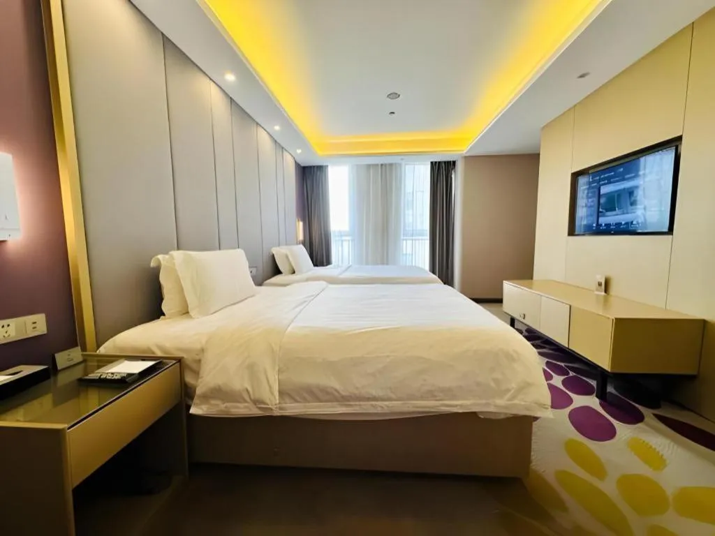 Bed in Lavande Hotels Tianjin Huaming Binhai International Airport