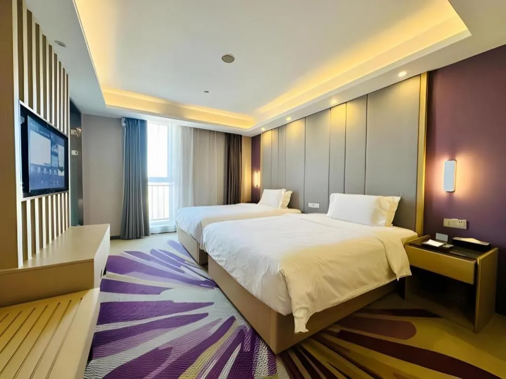 Bed in Lavande Hotels Tianjin Huaming Binhai International Airport