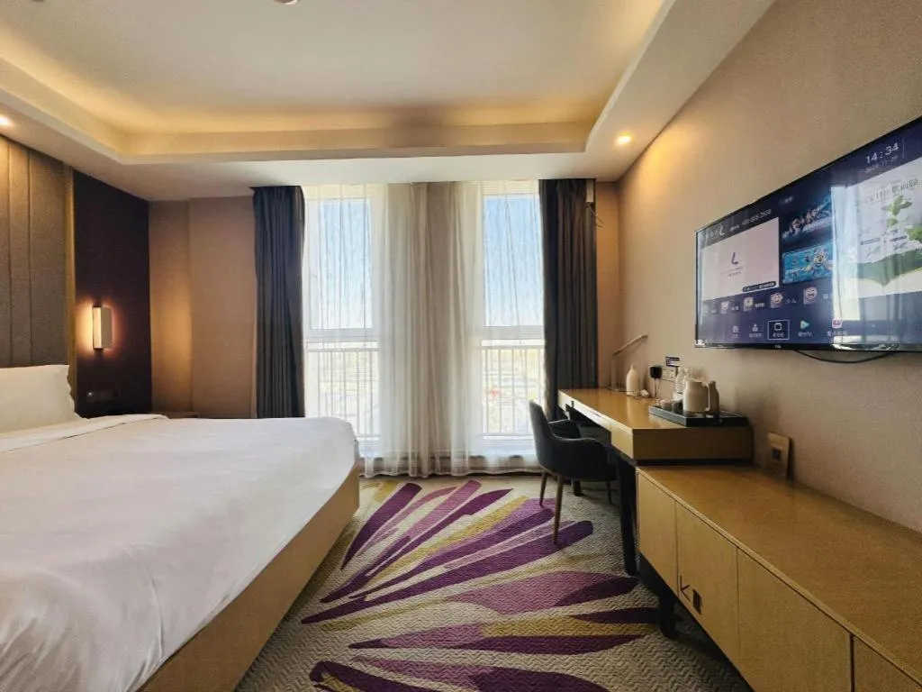 Bed in Lavande Hotels Tianjin Huaming Binhai International Airport