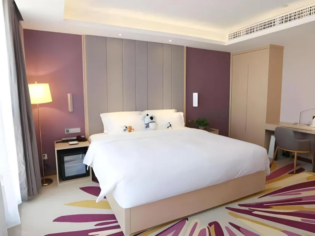 Bed in Lavande Hotels Tianjin Huaming Binhai International Airport