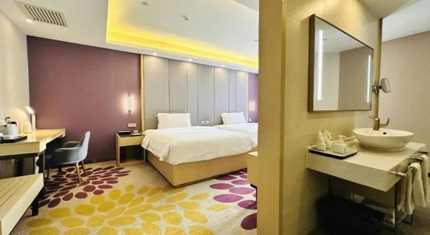 Bed in Lavande Hotels Tianjin Huaming Binhai International Airport