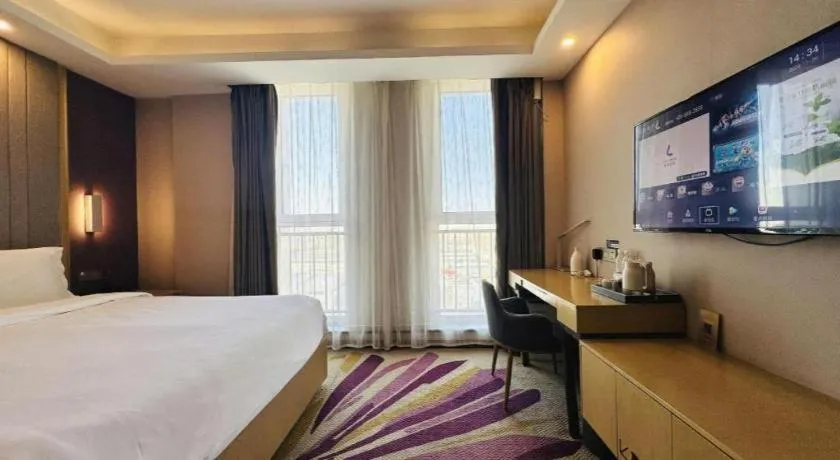 Bed in Lavande Hotels Tianjin Huaming Binhai International Airport