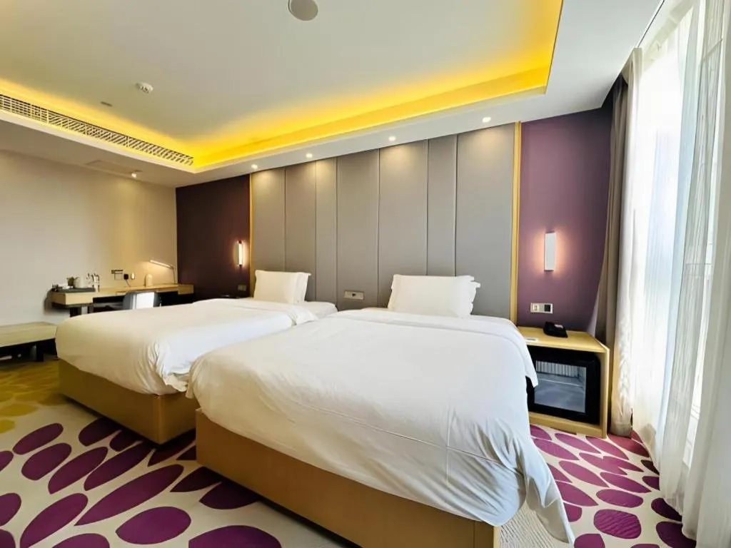 Bed in Lavande Hotels Tianjin Huaming Binhai International Airport