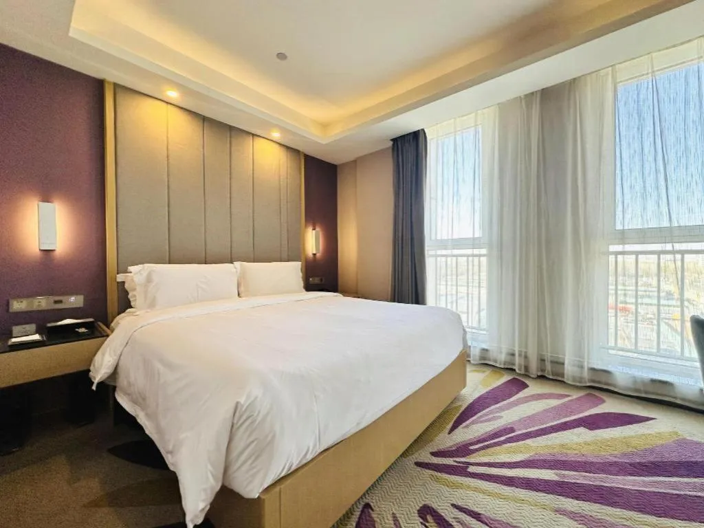 Bed in Lavande Hotels Tianjin Huaming Binhai International Airport