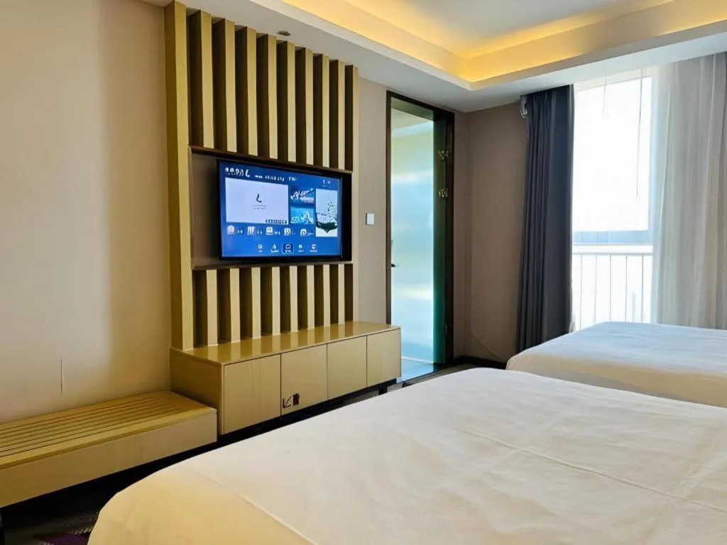 Bed in Lavande Hotels Tianjin Huaming Binhai International Airport