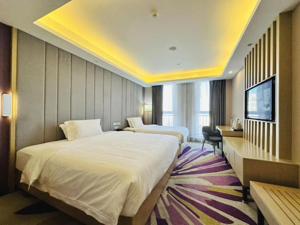 Bed in Lavande Hotels Tianjin Huaming Binhai International Airport