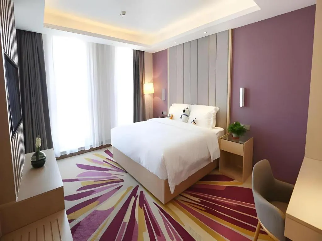 Bed in Lavande Hotels Tianjin Huaming Binhai International Airport