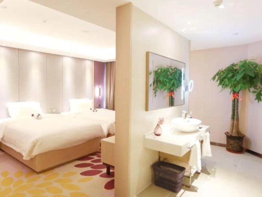 Bed in Lavande Hotels Tianjin Huaming Binhai International Airport