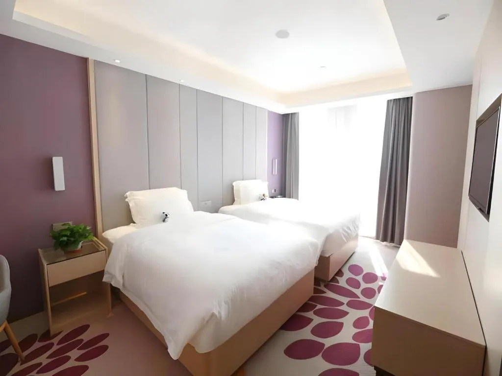 Bed in Lavande Hotels Tianjin Huaming Binhai International Airport