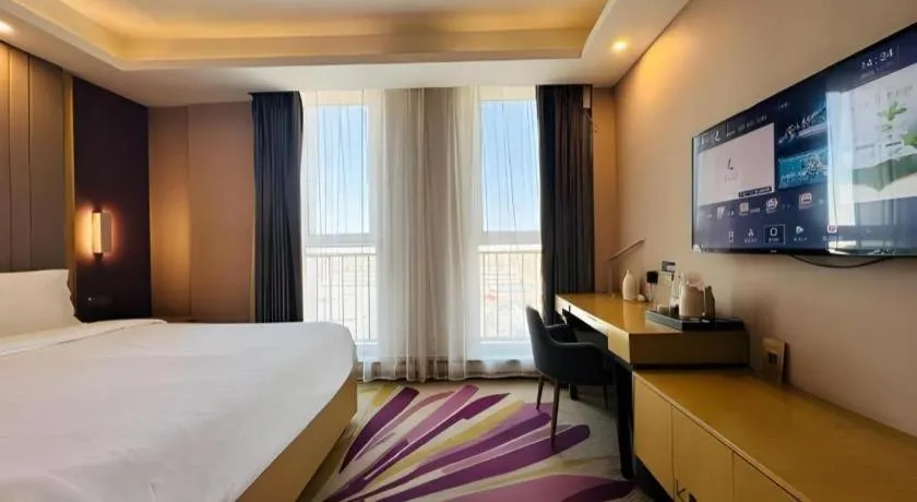 Bed in Lavande Hotels Tianjin Huaming Binhai International Airport