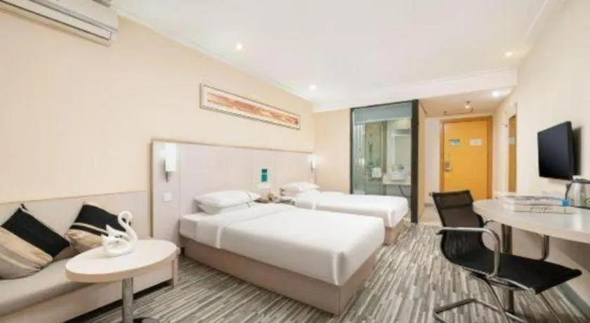 Bed in City Comfort Inn Nanning Guangxi University Xiuling Road Metro Station