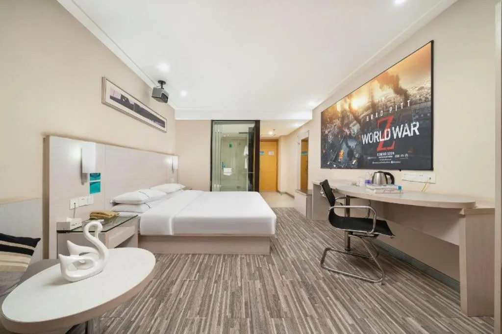 Bed in City Comfort Inn Nanning Guangxi University Xiuling Road Metro Station