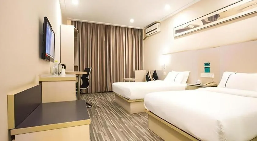 Bed in City Comfort Inn Nanning Guangxi University Xiuling Road Metro Station