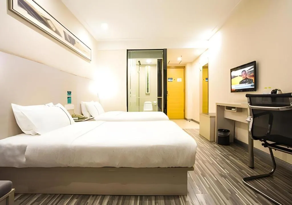 Bed in City Comfort Inn Nanning Guangxi University Xiuling Road Metro Station