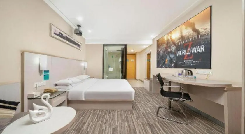 Bed in City Comfort Inn Nanning Guangxi University Xiuling Road Metro Station