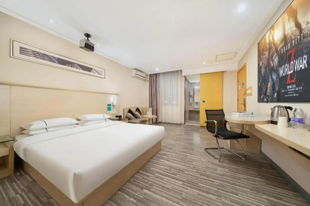 Bed in City Comfort Inn Nanning Guangxi University Xiuling Road Metro Station