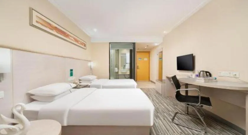 Bed in City Comfort Inn Nanning Guangxi University Xiuling Road Metro Station