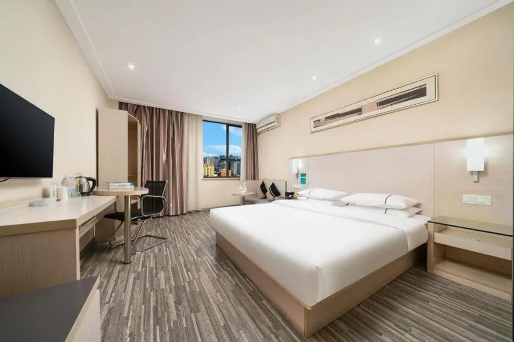 Bed in City Comfort Inn Nanning Guangxi University Xiuling Road Metro Station