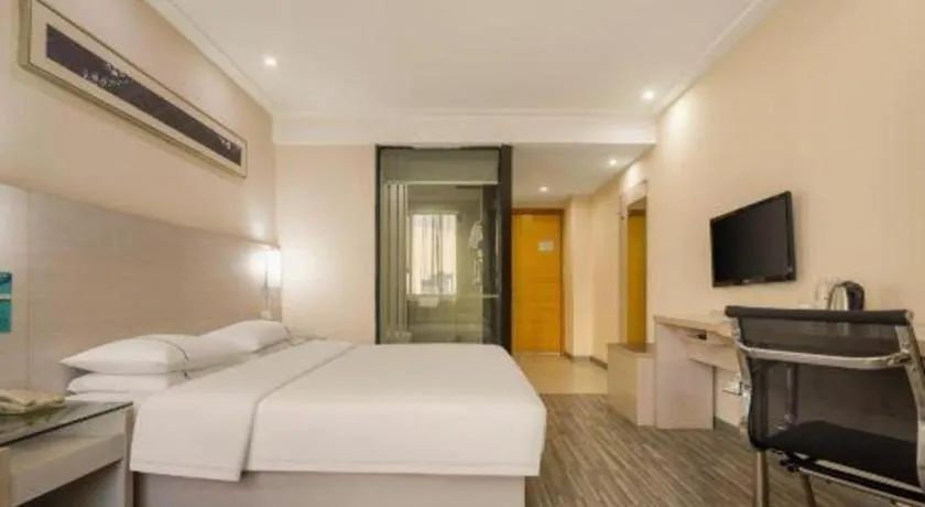 Bed in City Comfort Inn Nanning Guangxi University Xiuling Road Metro Station