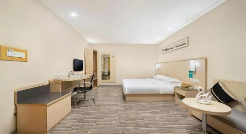 Bed in City Comfort Inn Nanning Guangxi University Xiuling Road Metro Station