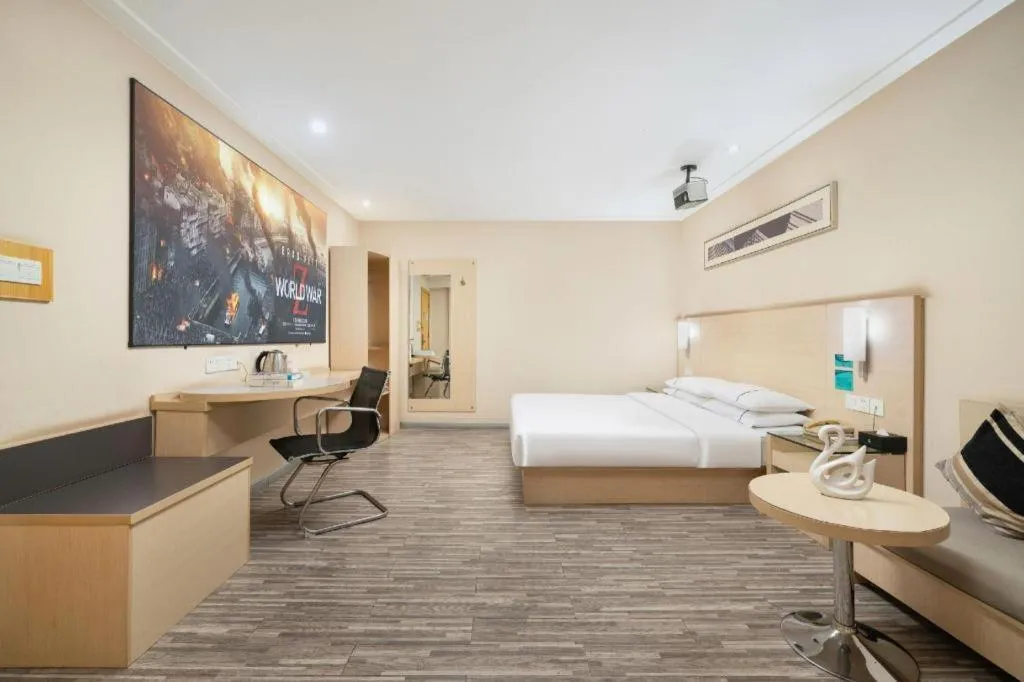 Bed in City Comfort Inn Nanning Guangxi University Xiuling Road Metro Station