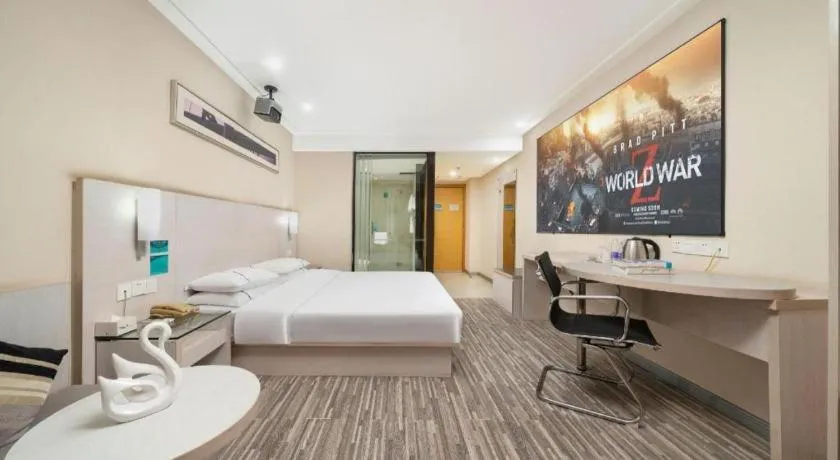 Bed in City Comfort Inn Nanning Guangxi University Xiuling Road Metro Station