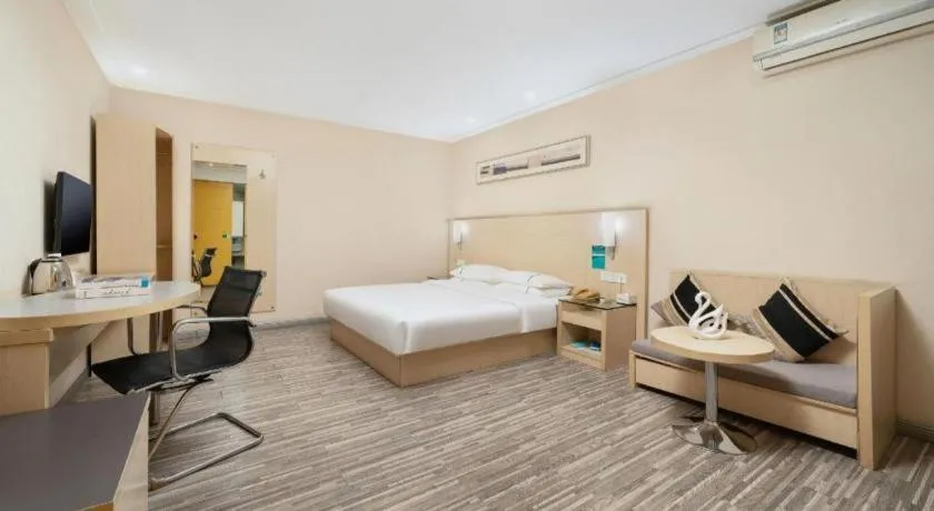 Bed in City Comfort Inn Nanning Guangxi University Xiuling Road Metro Station