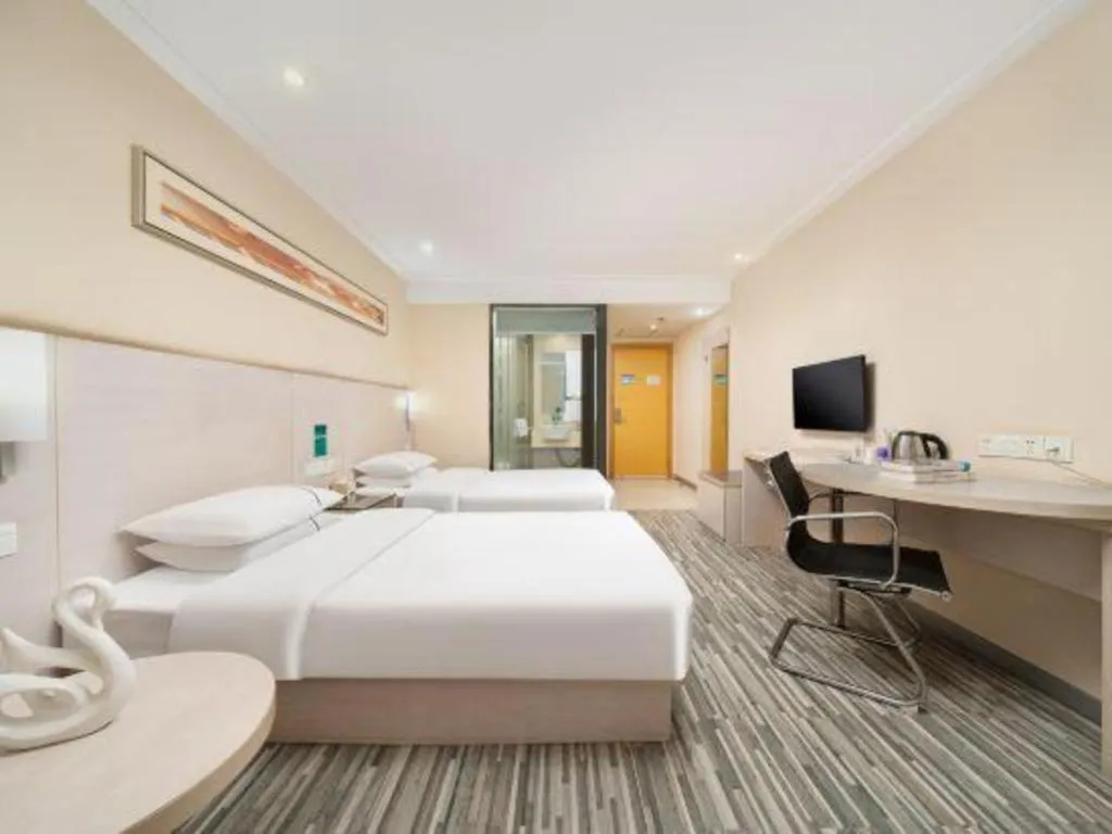 Bed in City Comfort Inn Nanning Guangxi University Xiuling Road Metro Station