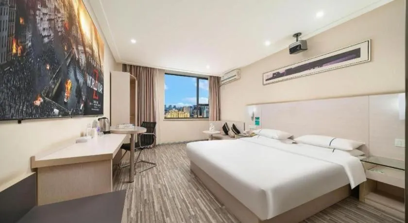 Bed in City Comfort Inn Nanning Guangxi University Xiuling Road Metro Station