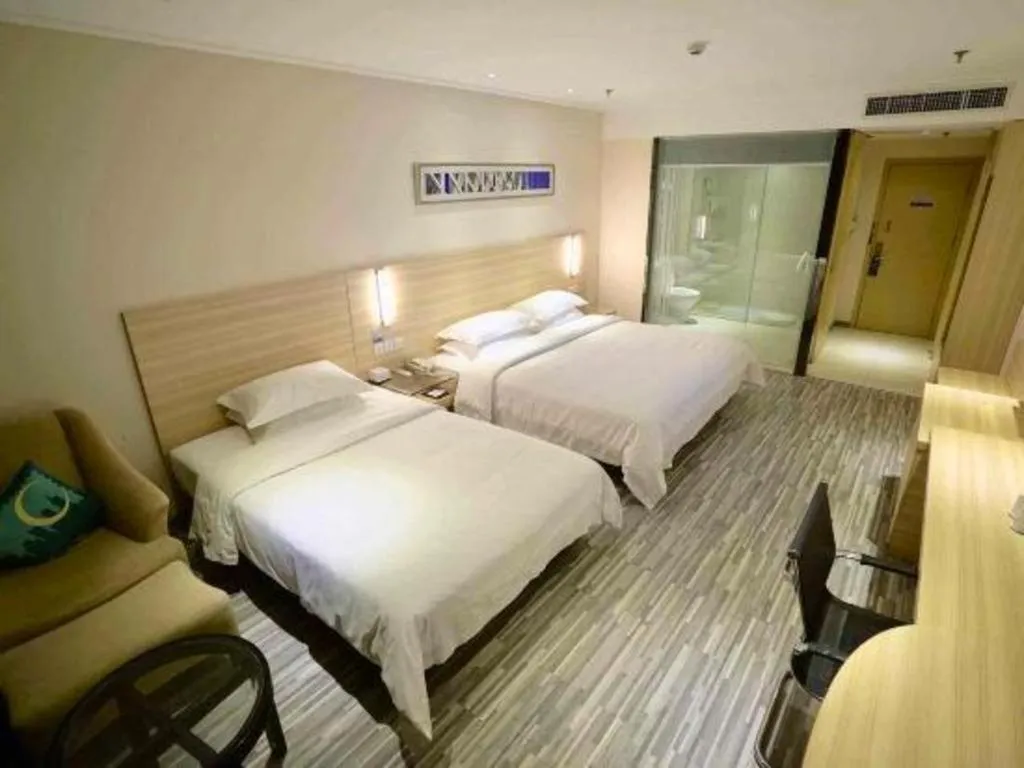 Bed in City Comfort Inn Jingzhou Ancient City Taiyue Road
