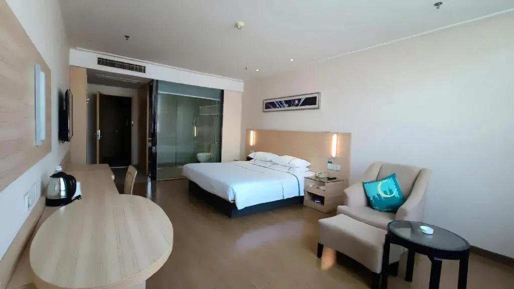 Bed in City Comfort Inn Jingzhou Ancient City Taiyue Road