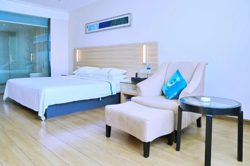 Bed in City Comfort Inn Jingzhou Ancient City Taiyue Road