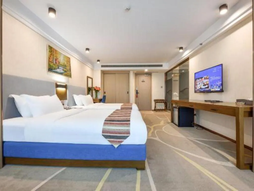 Bed in Dalian Bohai Pearl Hotel