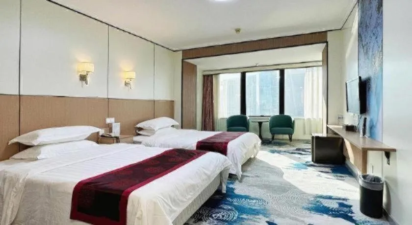 Bed in Dalian Bohai Pearl Hotel